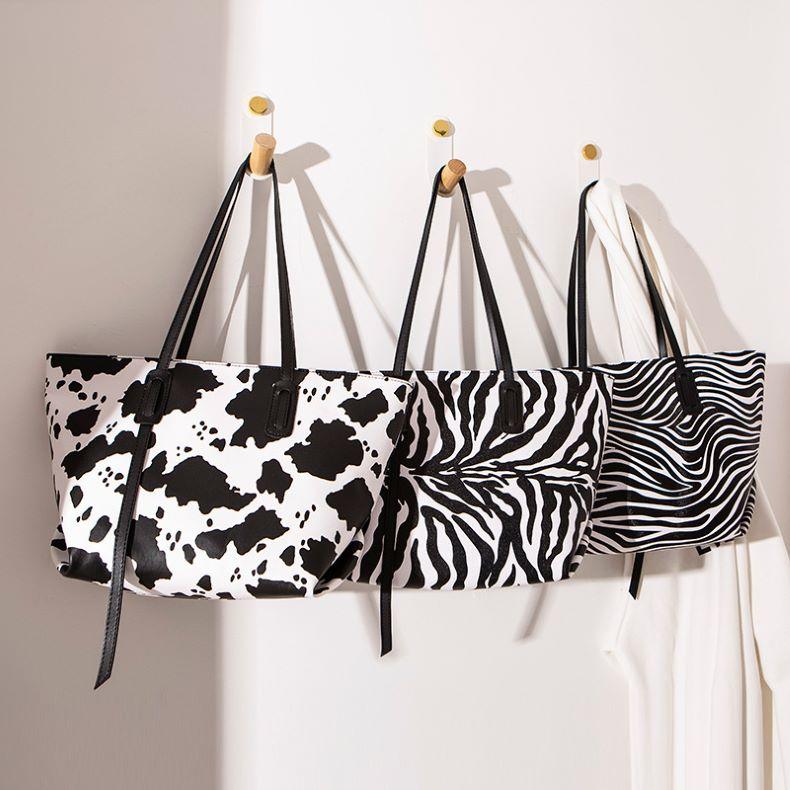 The Latest Female Bag Zebra Pattern Handbag Fashion Shoulder Bag Wholesale Women Handbags