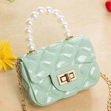 2021 fashion cute resin material girls mini women pearl small jelly bag handbag