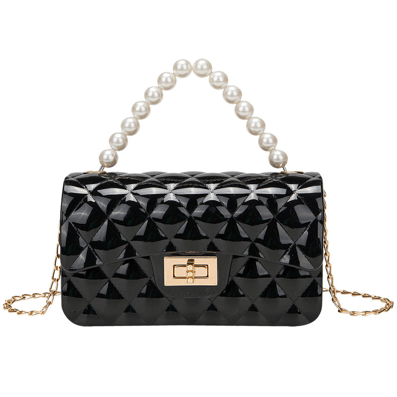 Wholesale Custom Pearl Handbags Cute Small Jelly Women Shoulder Bags