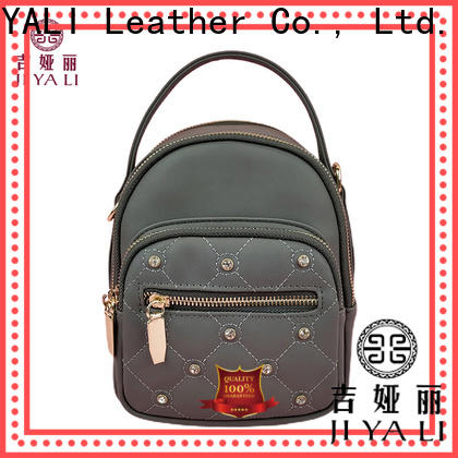 JIYALI leather backpack for women China for leisure